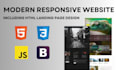 build or edit website in HTML, CSS, js, bootstrap