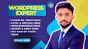redesign and fix header, footer, mega menu for wordpress elementor website