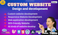 do custom website design and development with admin panel