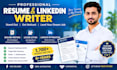write and upgrade your resume, cv, cover letter and linkedin