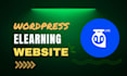 develop an elearning and school website using tutor lms