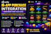 integrate unity iap for google play, microsoft and samsung store