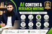 write SEO articles, ai content and research documents