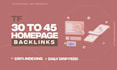 provide high tf 30 plus homepage SEO backlinks