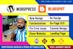 design, customize or fix blogspot or wordpress blog website