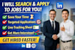 do job search and apply on linkedin, indeed and company websites
