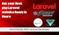 be your full stack web developer PHP laravel javascript html