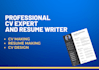 make professional cv design or resume design