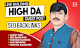 create high da manual guest post backlinks with SEO optimized article