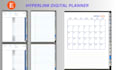 hyperlinked planner, digital planner, digital products, hyperlink