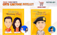 draw your photo into cartoon potrait 24 hours