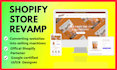 revamp or redesign your shopify website or dropshipping store
