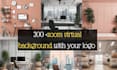 design a custom zoom virtual background with your logo