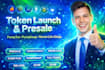 be ai blockchain developer presale token launch pump fun pumpswap solana evm