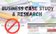 do business case study and research works
