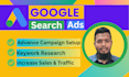 do advance google search ads PPC campaign setup and manage