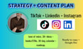 do a social media audit and strategy for instagram, tiktok and linkedin