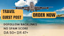 write publish travel guest post, authority backlink, SEO