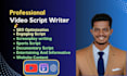 write professional video scripts for youtube short films and brands