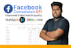 install meta pixel, conversion API for CRM, gohighlevel, zoho, hubspot via GTM