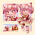 draw a chibi collaged character sheet