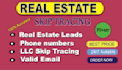 do skip tracing, bulk skip tracing