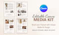 design electronic podcast media kit press kit epk for model, brand, influencer
