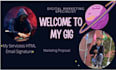design unique HTML email signature