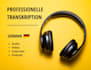 transcribe and edit your german audio oder video file