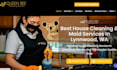 design cleaning service website, booking koala website