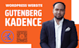 create a responsive wordpress website using custom gutenberg or kadence blocks