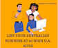 list your australian business details to 109 sites for 30