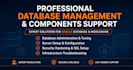 provide professional database management and components support