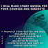 make study guides and notes for your courses