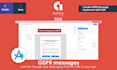 create a gdpr message and implement ump sdk to your app