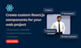 create custom react js components for your web project