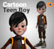 design 3d cartoon character in blender