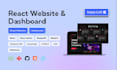 build responsive frontend websites with HTML, CSS, and react js