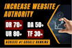 increase da, DR and tf with high authority backlinks