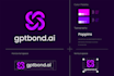 do modern tech website crypto security technology software logo design