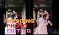 do wedding photo editing, colour correction and culling in lightroom