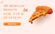 develop 3d webflow website animation, three js, 3d animated webflow website