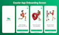 create splash screen, onboarding screen, or walkthrough screen design