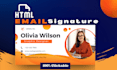 design professional clickable HTML email signature