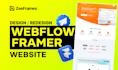 do webflow design, webflow website, webflow website design and framer website