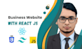 build custom website and development with react js