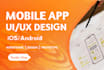 do UI UX design, mobile app UI design, figma app design