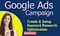 setup and manage google ads campaigns