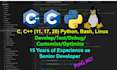 be your expert for c cpp python projects testing debug optimise on windows linux