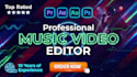 professionally edit your music video with custom cuts and color grading